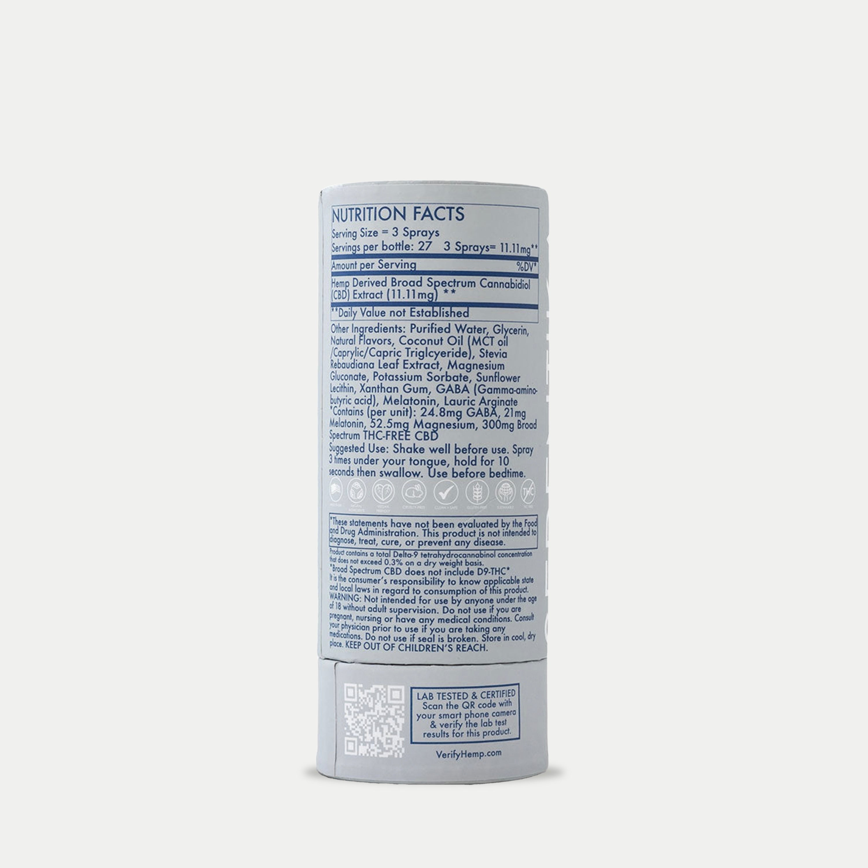 CBD SLEEP SUPPORT ORAL SPRAY WITH MELATONIN & MAGNESIUM